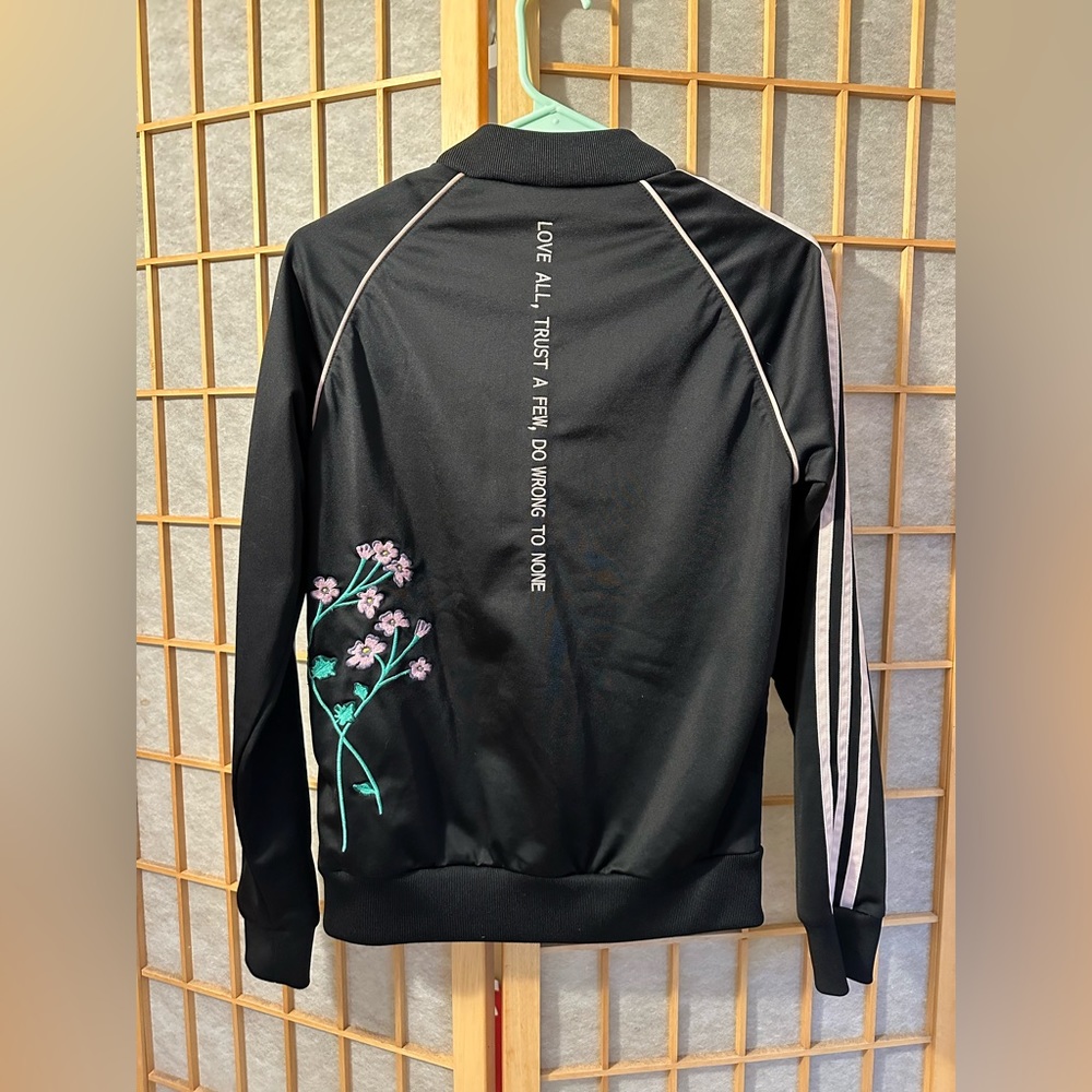 ADIDAS Love All, Trust A Few, Do Wrong To None Track Jacket Size Small